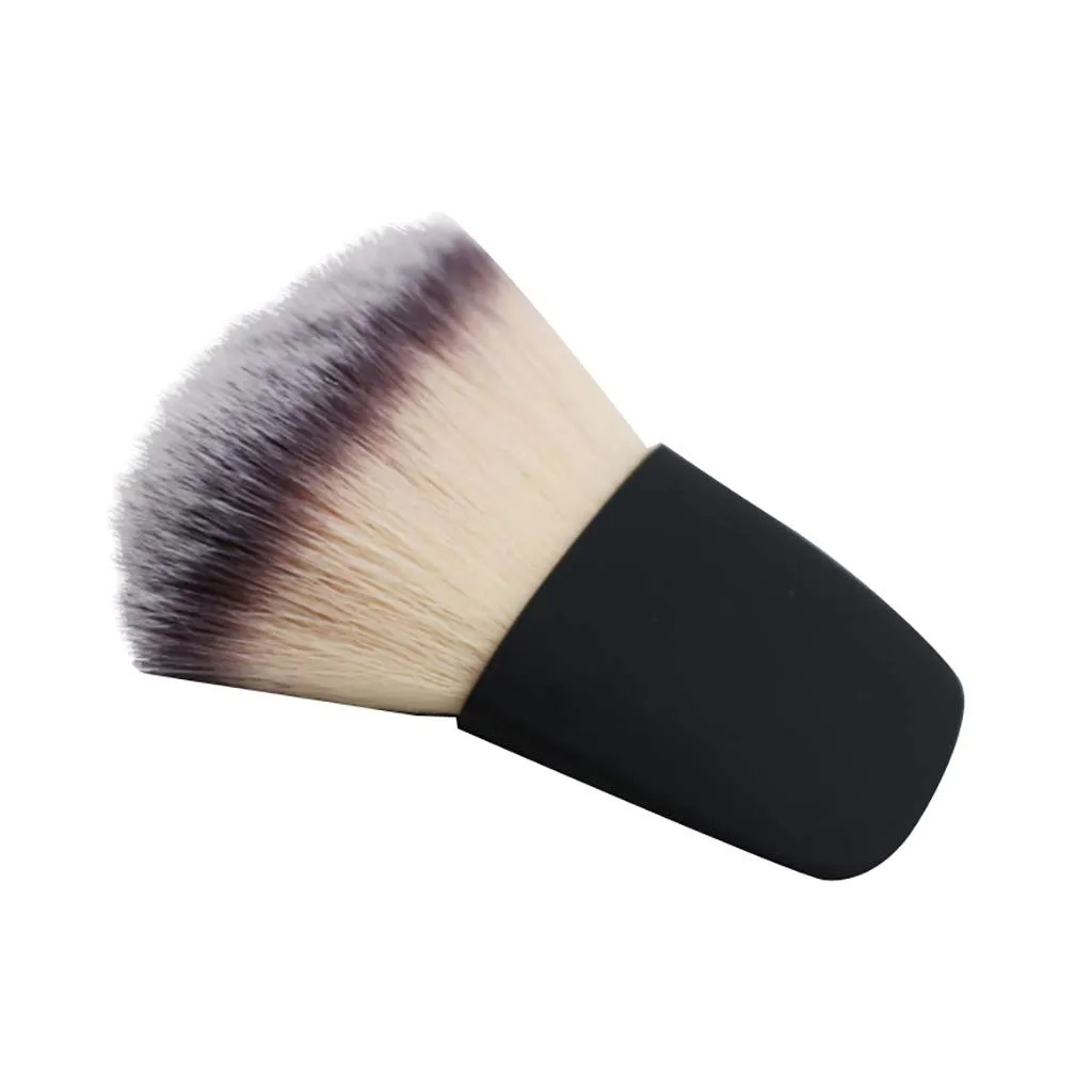 Makeup Brush Portable Kabuki High-Density Seamless Man-made Fiber Foundation and Blush Loose Powder Makeup Brushe 1 Piece(A)