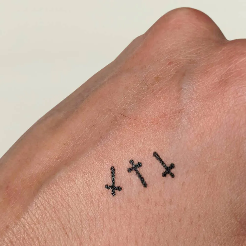 Makeup Cross Stamp and Eyeliner -Holy Ghost