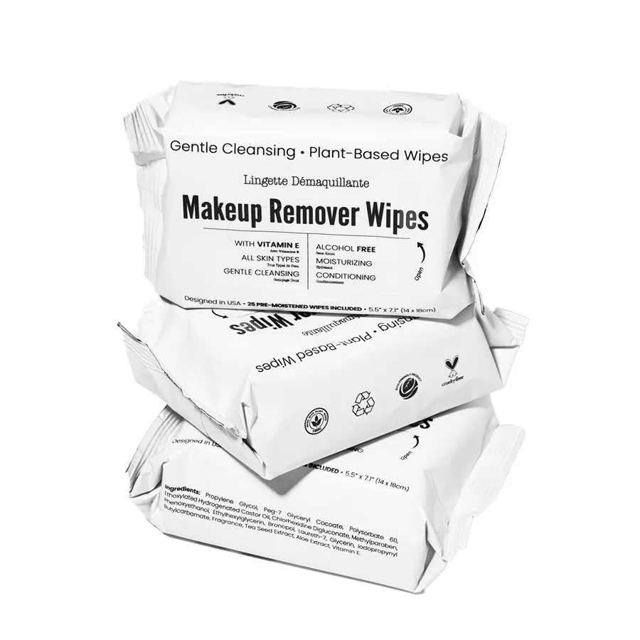 Makeup Remover Wipes (25 Count/Case of 10)