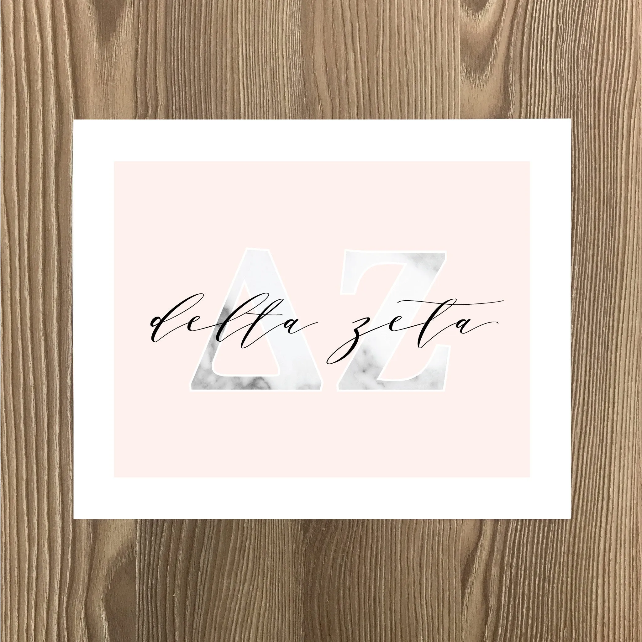 Marble & Blush Sorority Note Cards