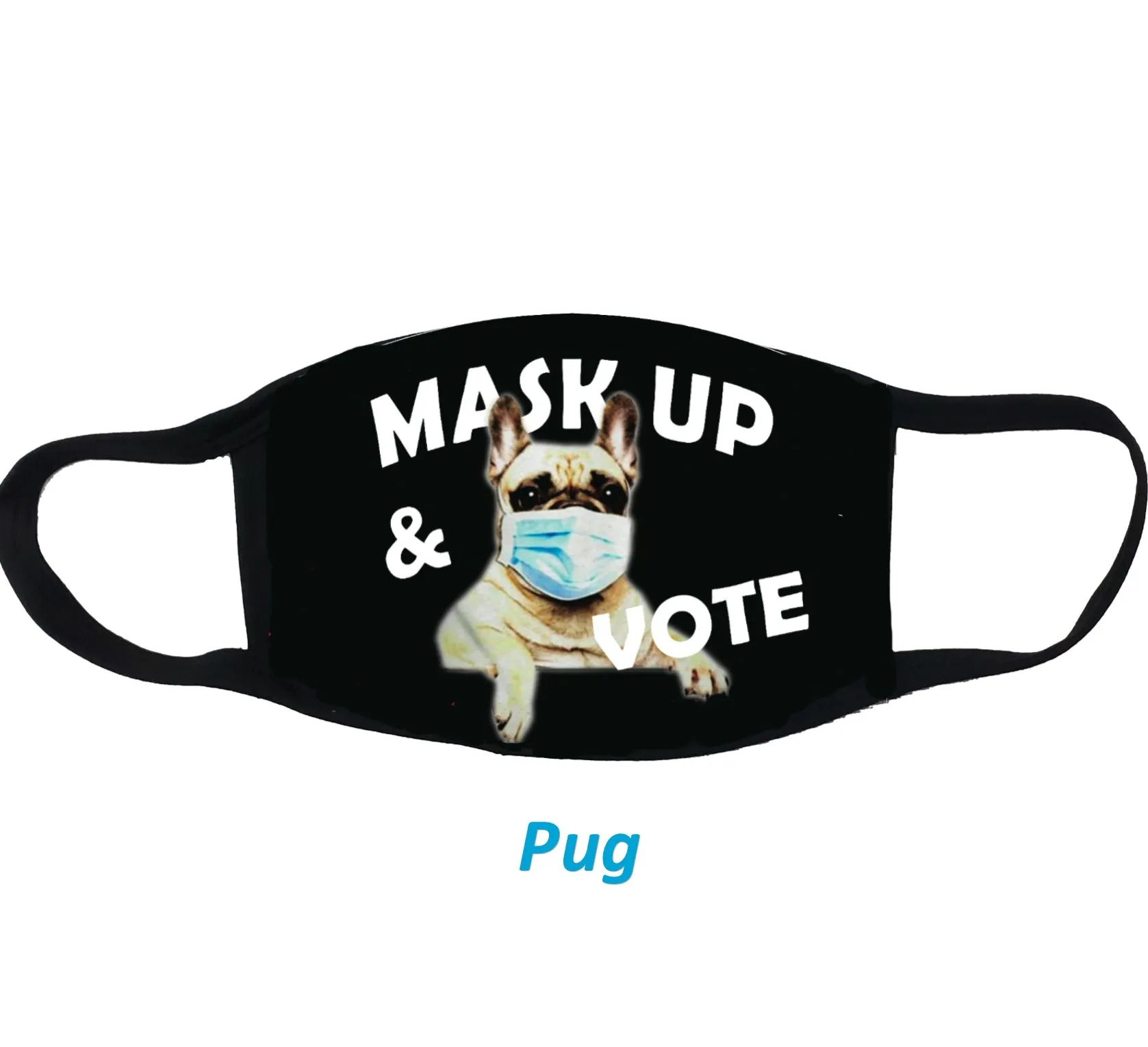 Mask Up and Vote Dog Cloth Face Mask