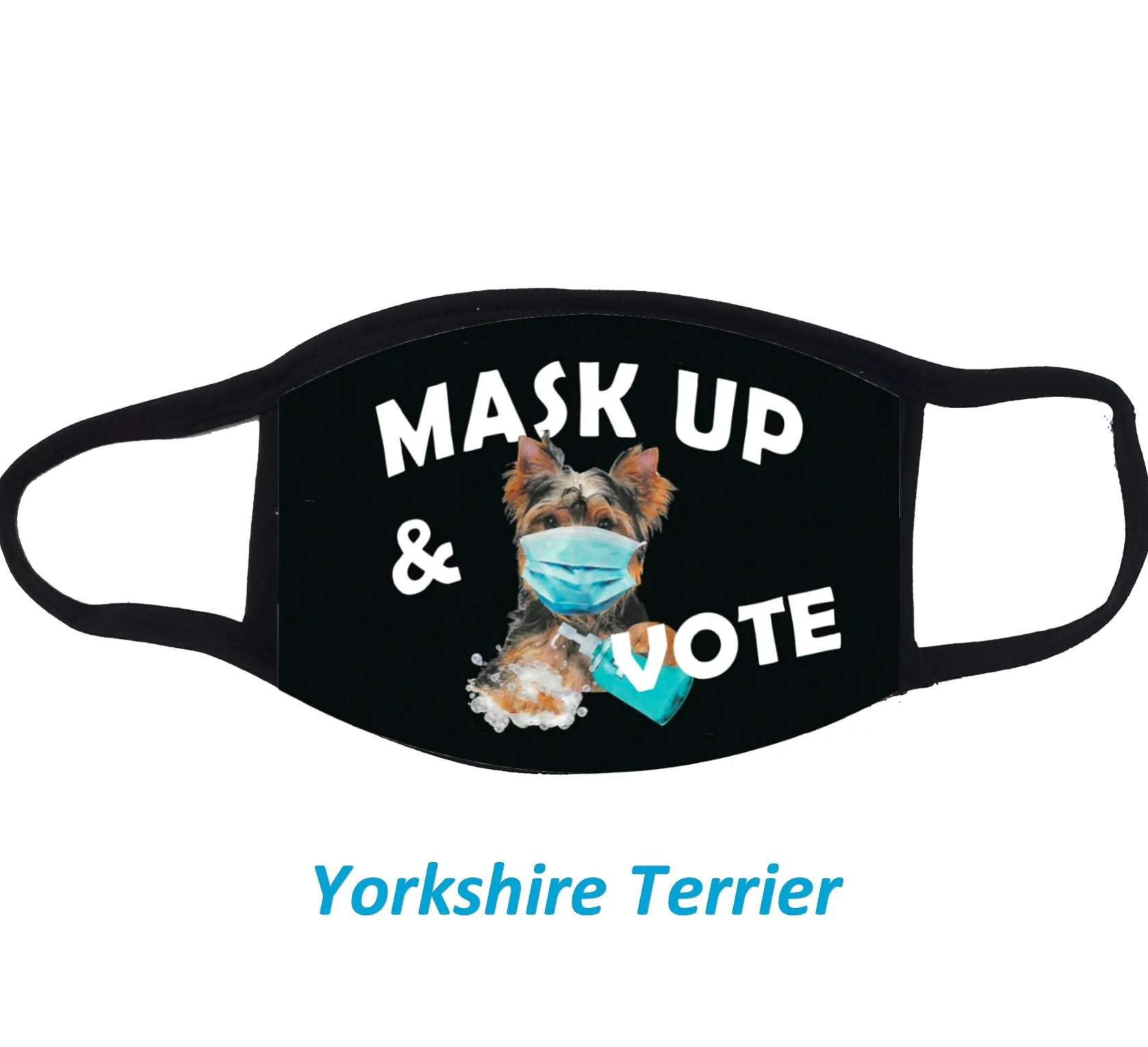 Mask Up and Vote Dog Cloth Face Mask