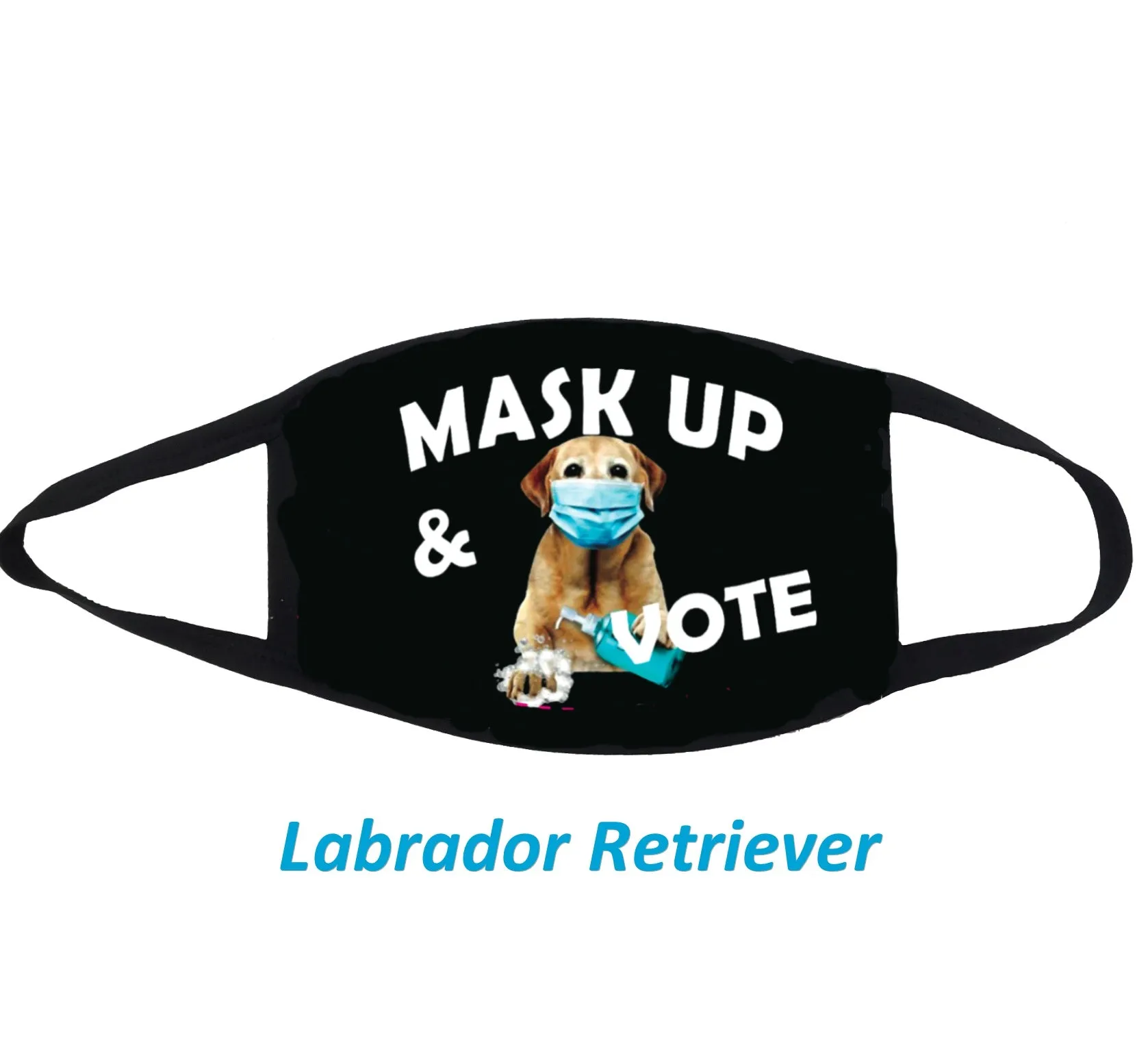 Mask Up and Vote Dog Cloth Face Mask