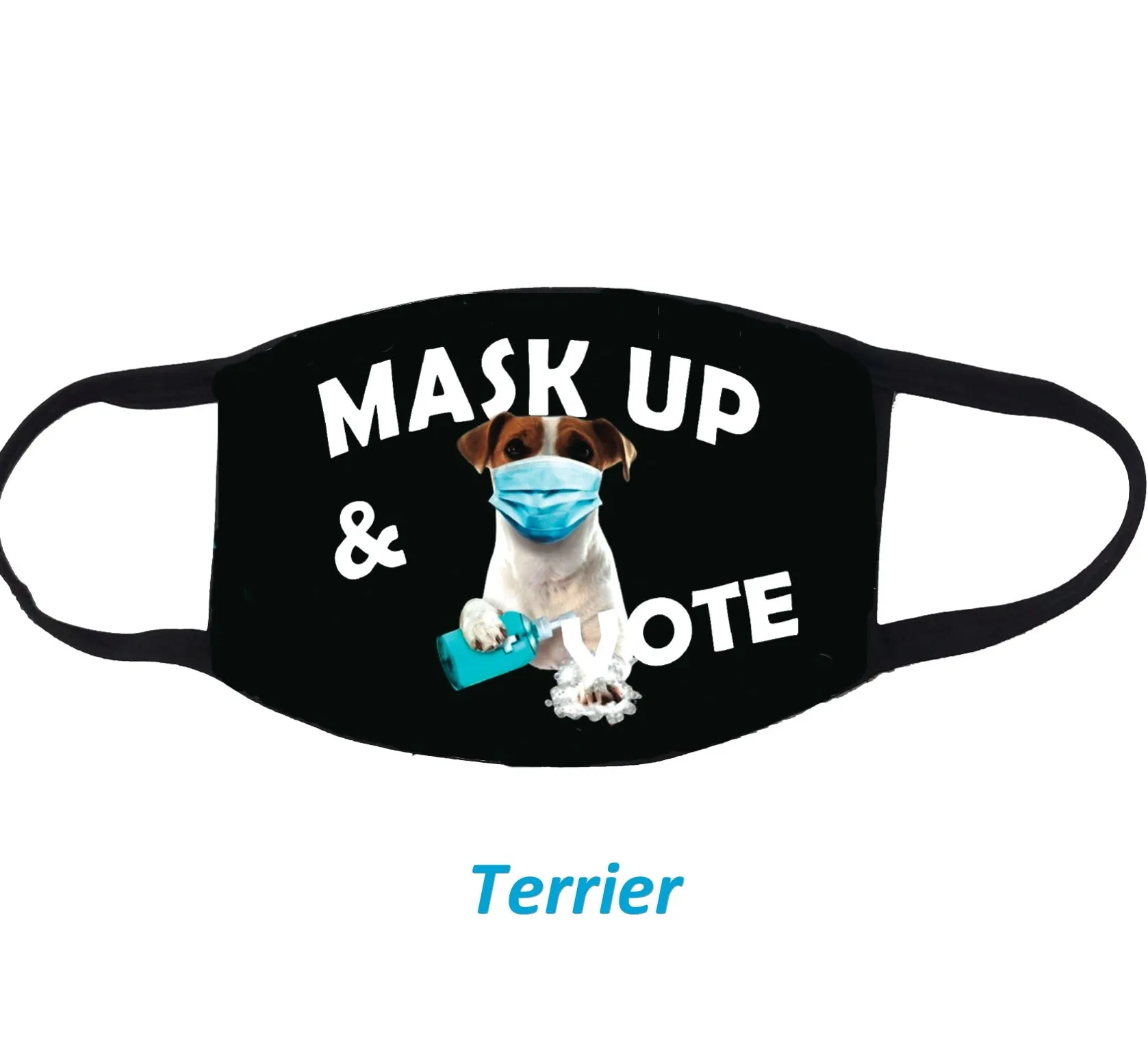 Mask Up and Vote Dog Cloth Face Mask