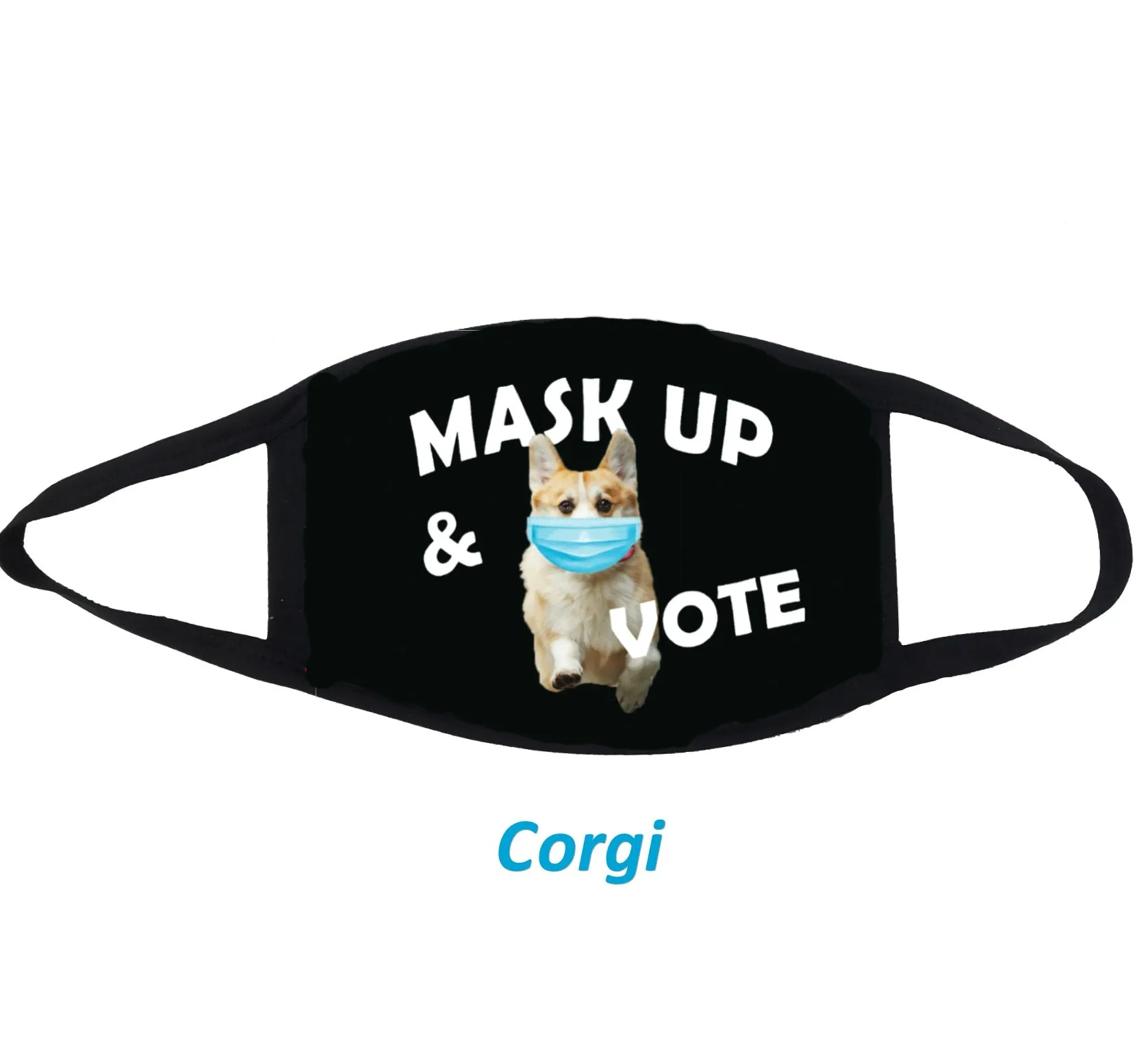 Mask Up and Vote Dog Cloth Face Mask