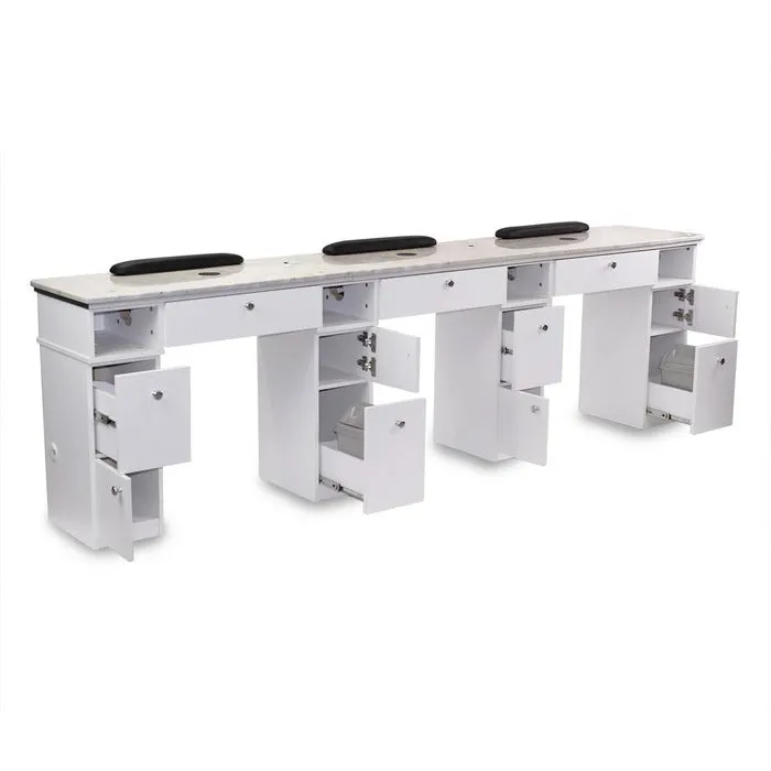Mayakoba Sonoma Triple Manicure Table