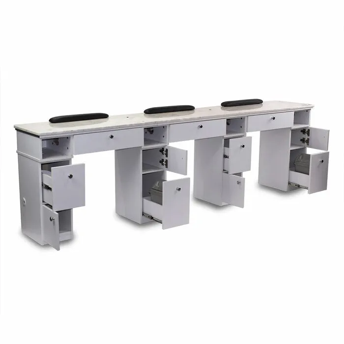 Mayakoba Sonoma Triple Manicure Table
