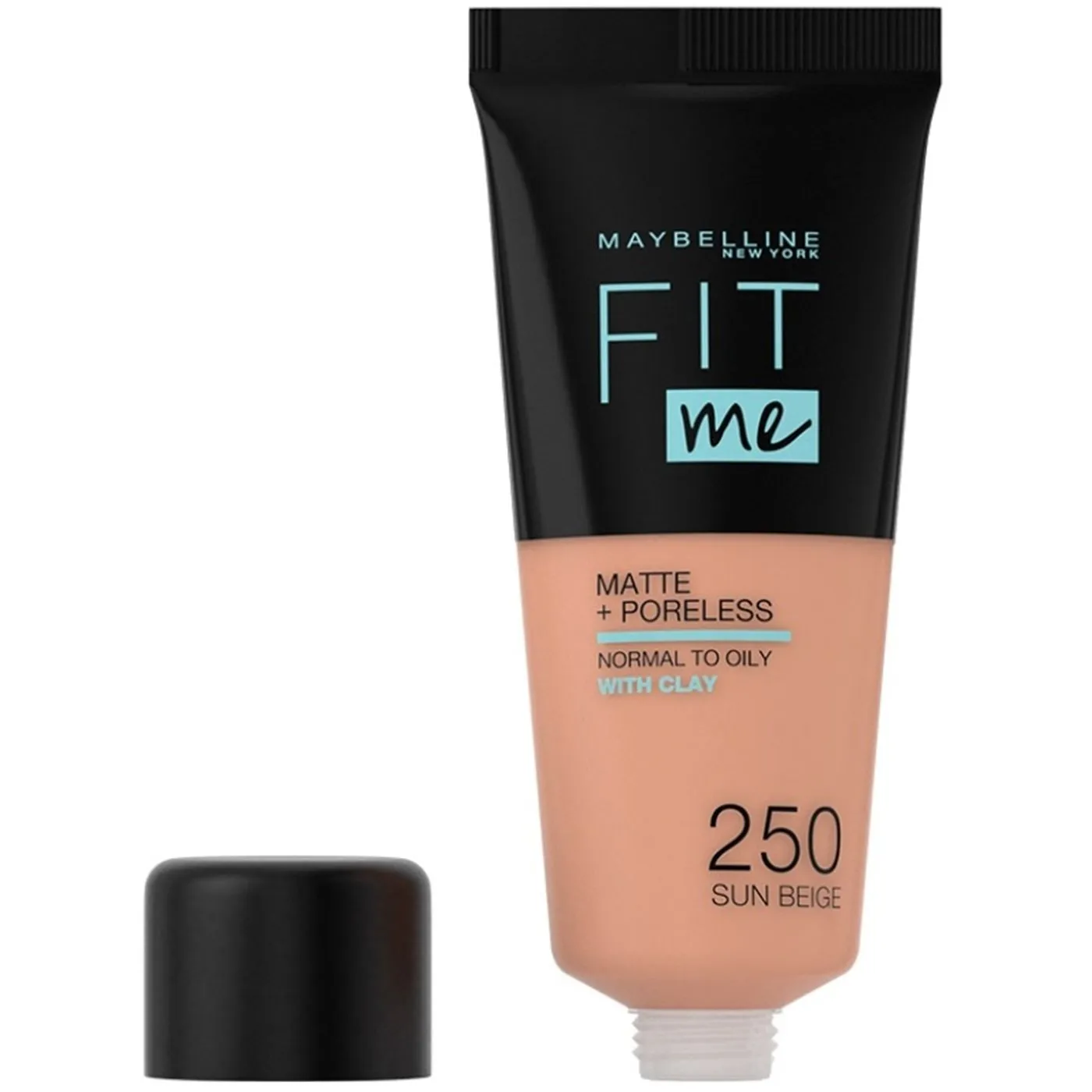 Maybelline Fit Me Matteporeless 250 Sun Beige Foundation 10 Tab