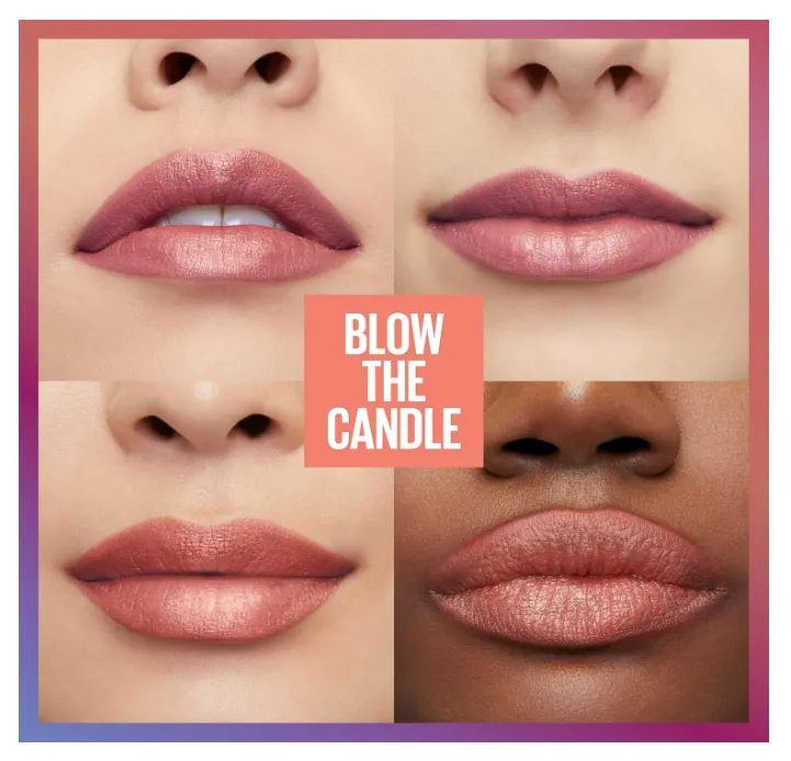 MAYBELLINE New York Super Stay Ink Crayon Matte Longwear Lipstick Makeup -190 Blow the Candle, 0.04 oz