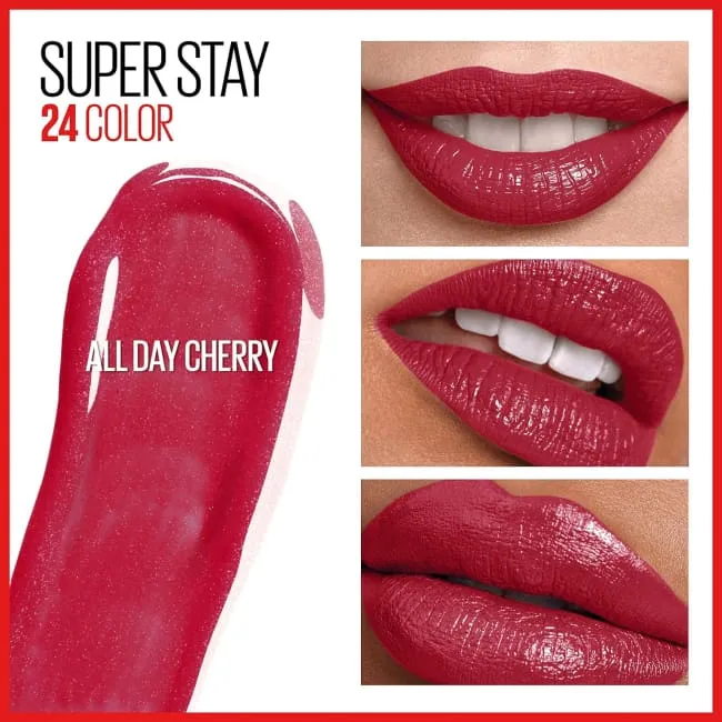 Maybelline Superstay 24HR 2-Step Liquid Lipstick - All Day Cherry
