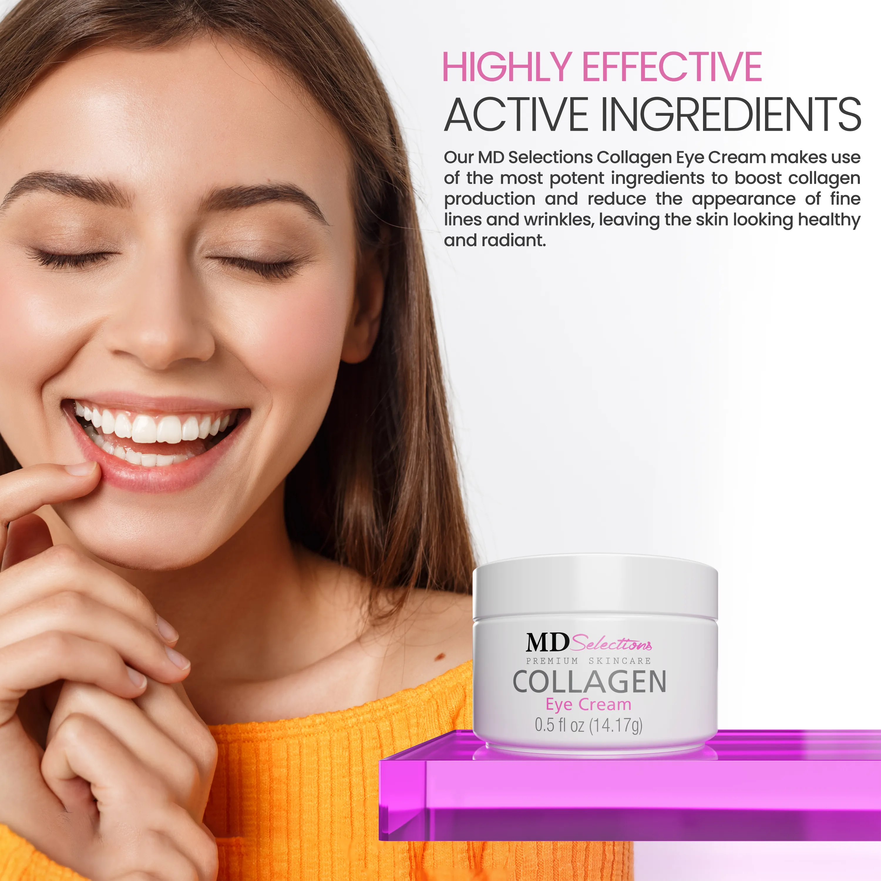 MD Selections Collagen Eye Cream, 2-Pack