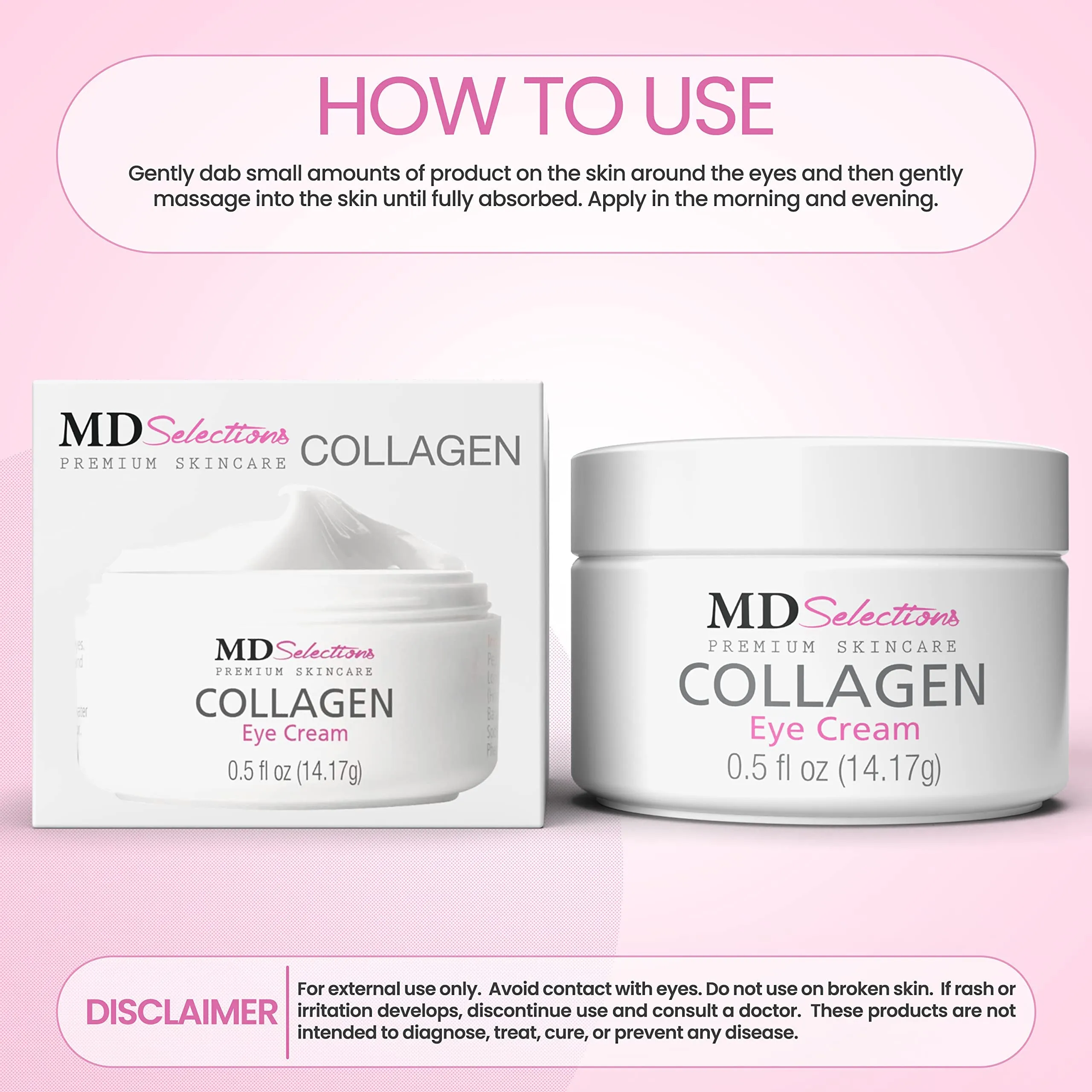 MD Selections Collagen Eye Cream, 2-Pack