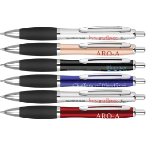 Metal Curvy Pens - Unprinted sample