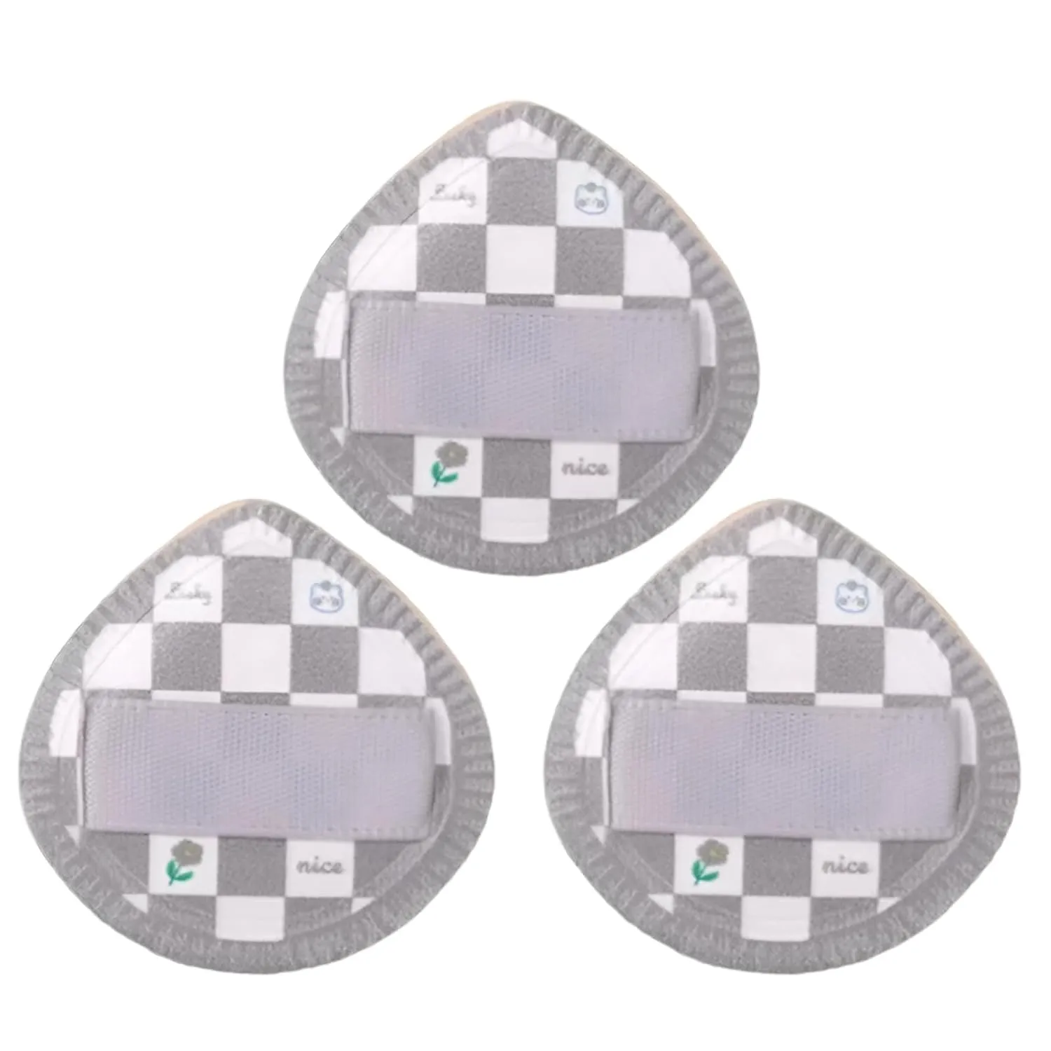 Mini Finger Puff for Makeup  3PCS Soft Triangle Cushion Sponge Set for Concealer & Foundation Application  Reusable Powder Blender Tools for Face, Eye Corners (3pcs-Gray)