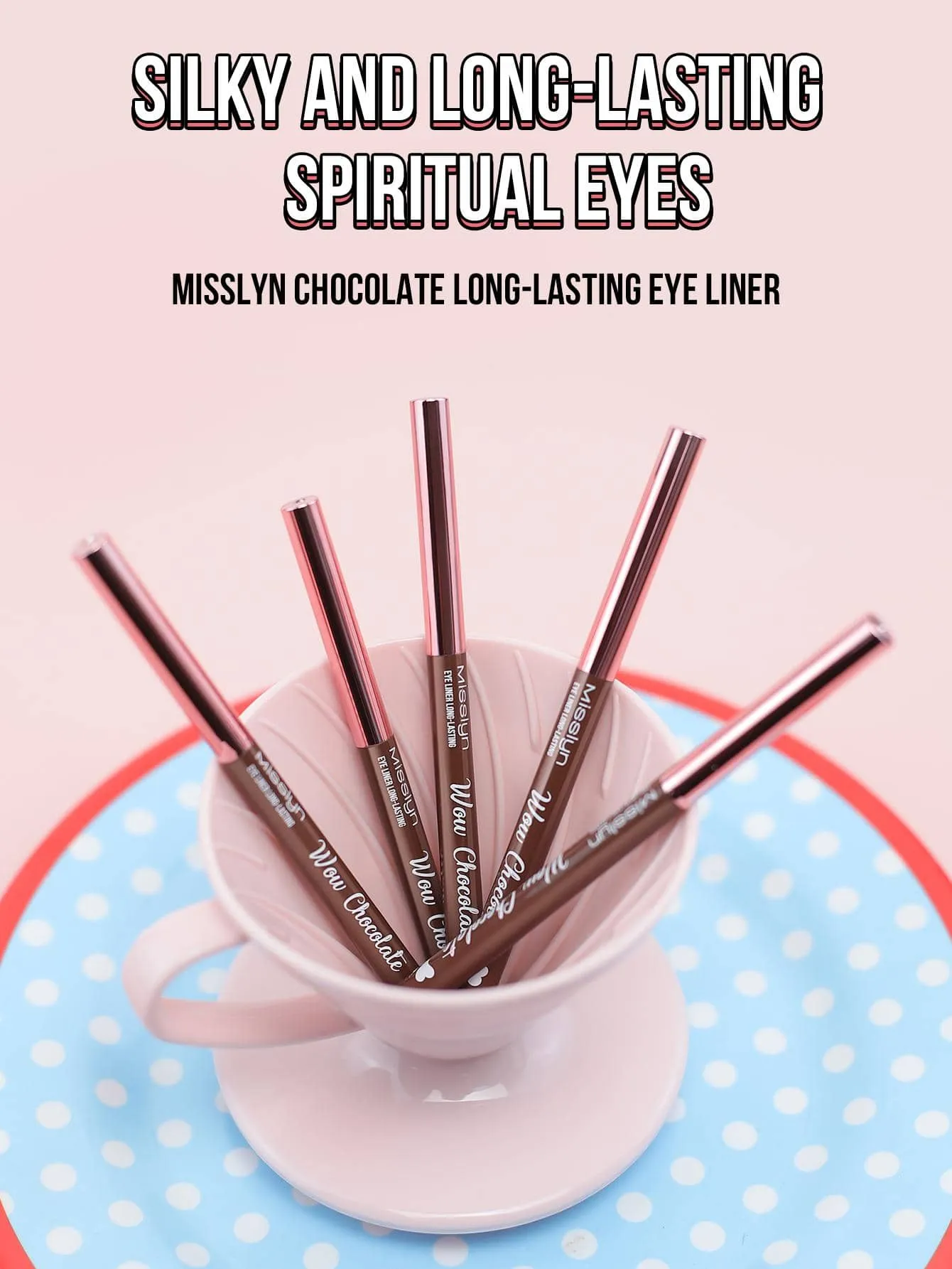 Misslyn CHOCOLATE EYE LINER LONG-LASTING, Creamy, Ultra-Pigmented & Waterproof, Creates Bold & Defined Lines, Vegan & Cruelty-Free