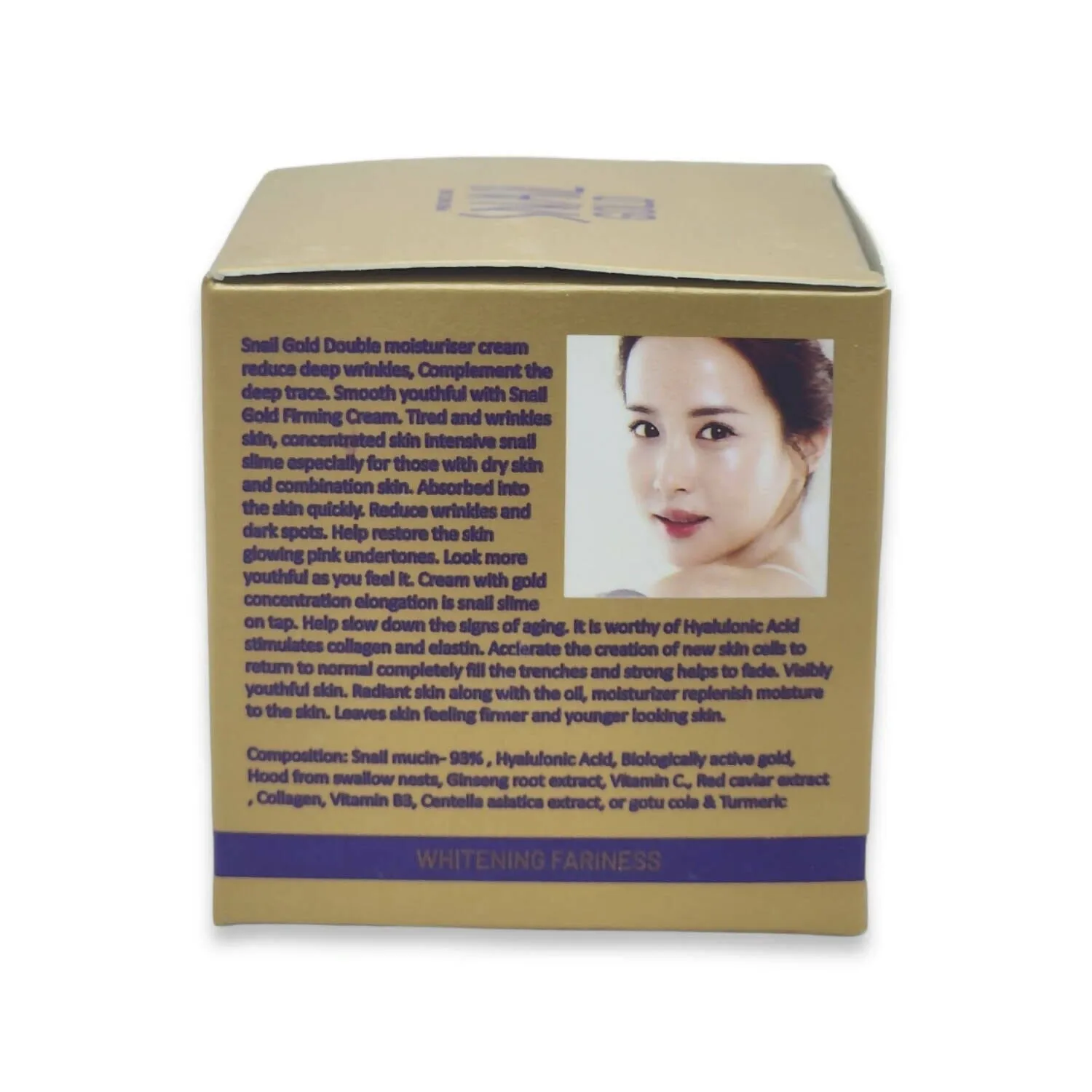 Mistline Snail Gold double moisturiser cream 120ml
