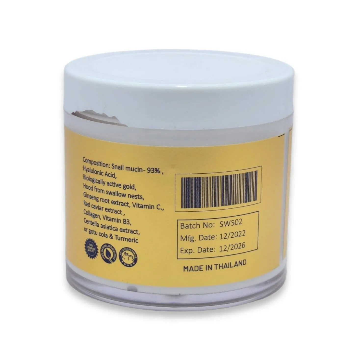Mistline Snail Gold double moisturiser cream 120ml