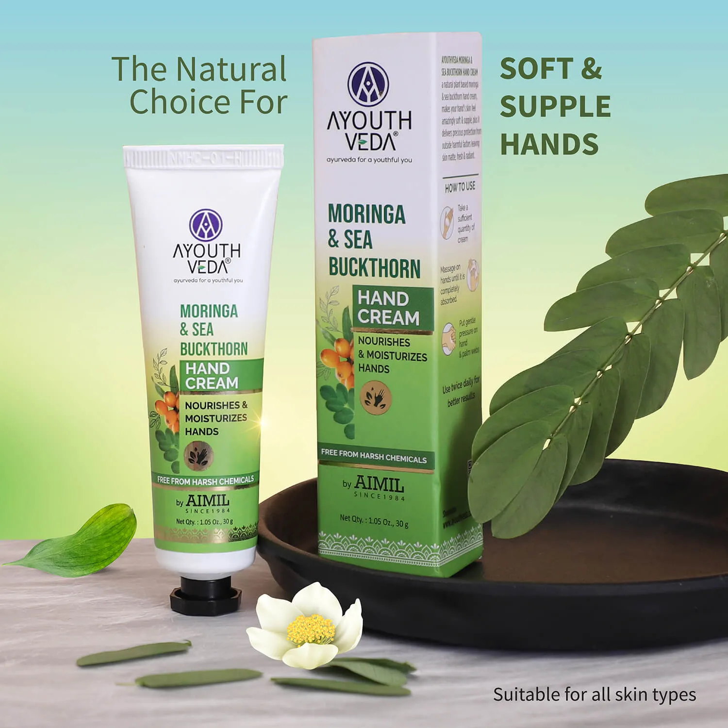 Moringa & Sea  Buckthorn Hand Cream For Moisturization 30g