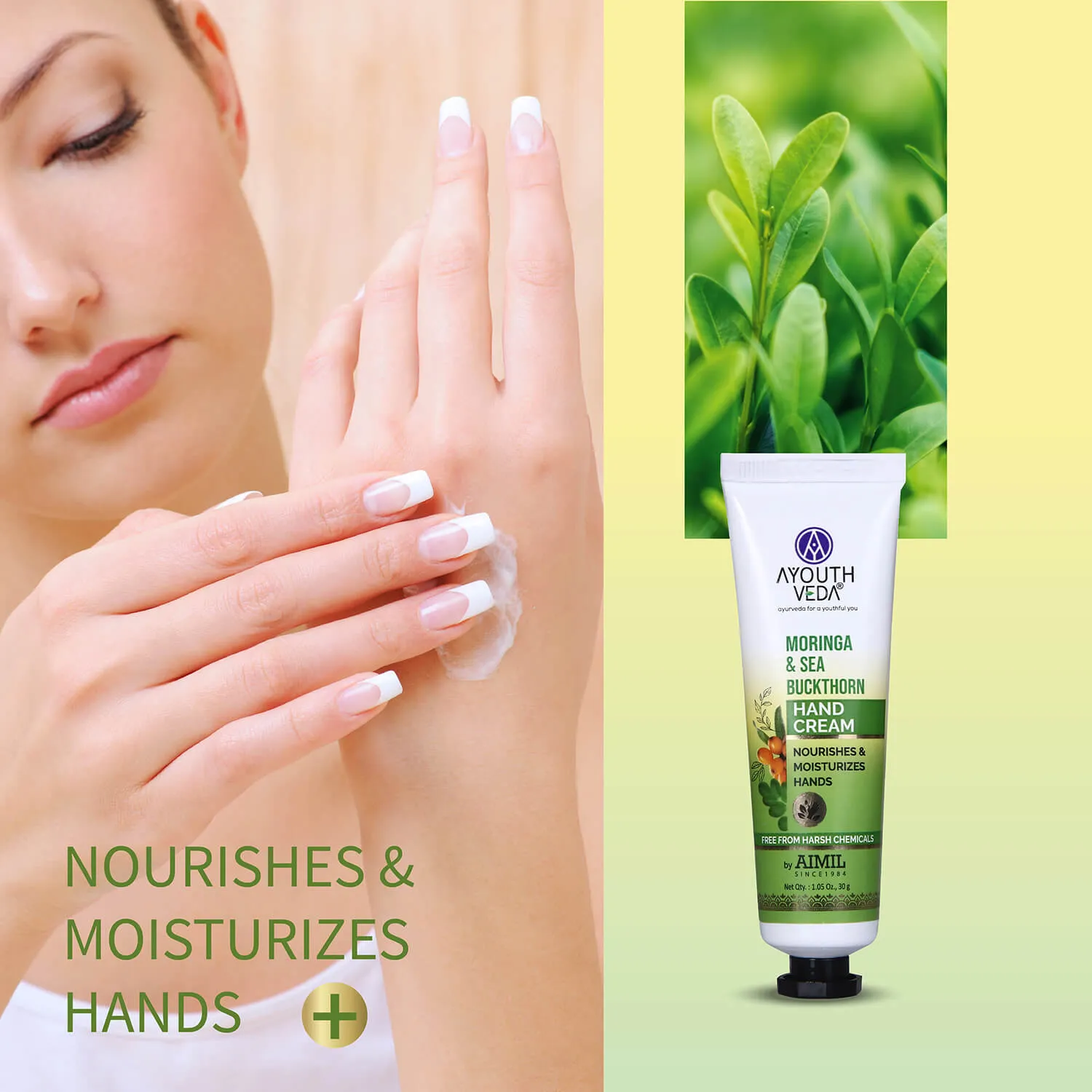 Moringa & Sea  Buckthorn Hand Cream For Moisturization 30g