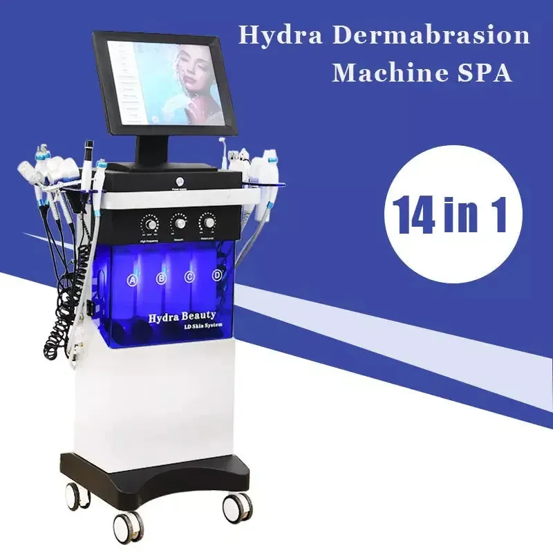 Multifunction Facial Clean / Lifting Skin Rejuvenation Oxygen Hydra Dermabrasion Skin Care Machine