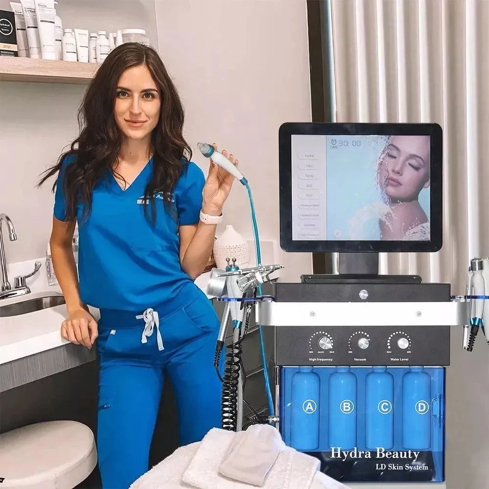 Multifunction Facial Clean / Lifting Skin Rejuvenation Oxygen Hydra Dermabrasion Skin Care Machine