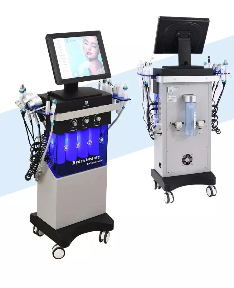 Multifunction Facial Clean / Lifting Skin Rejuvenation Oxygen Hydra Dermabrasion Skin Care Machine