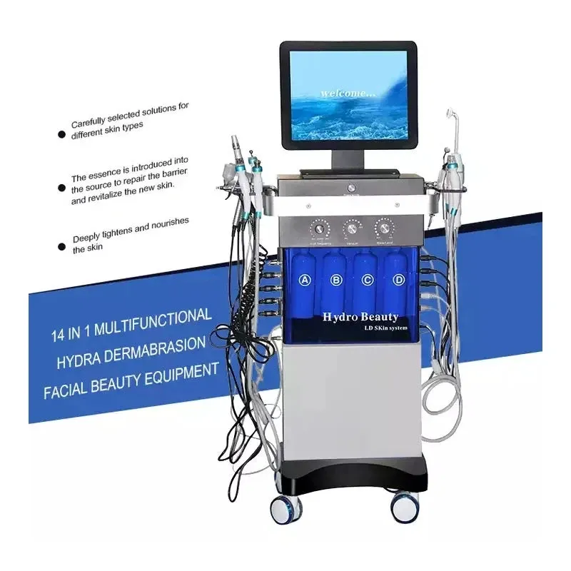 Multifunction Facial Clean / Lifting Skin Rejuvenation Oxygen Hydra Dermabrasion Skin Care Machine