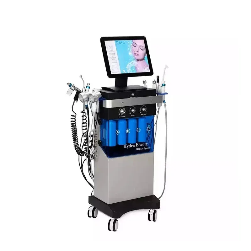Multifunction Facial Clean / Lifting Skin Rejuvenation Oxygen Hydra Dermabrasion Skin Care Machine