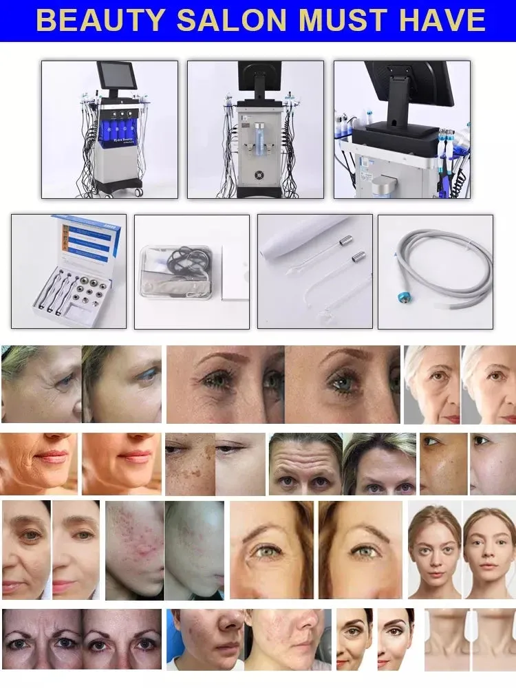 Multifunction Facial Clean / Lifting Skin Rejuvenation Oxygen Hydra Dermabrasion Skin Care Machine