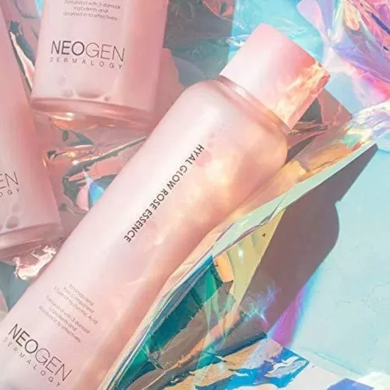 NEOGEN Hyal Glow Rose Essence اسنس البشرة بالهايلرونيك اسد والورد الدمشقي