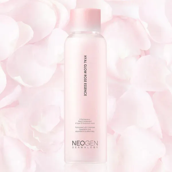 NEOGEN Hyal Glow Rose Essence اسنس البشرة بالهايلرونيك اسد والورد الدمشقي