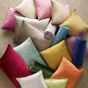 Nigella Seaspray Square Velvet Cushion