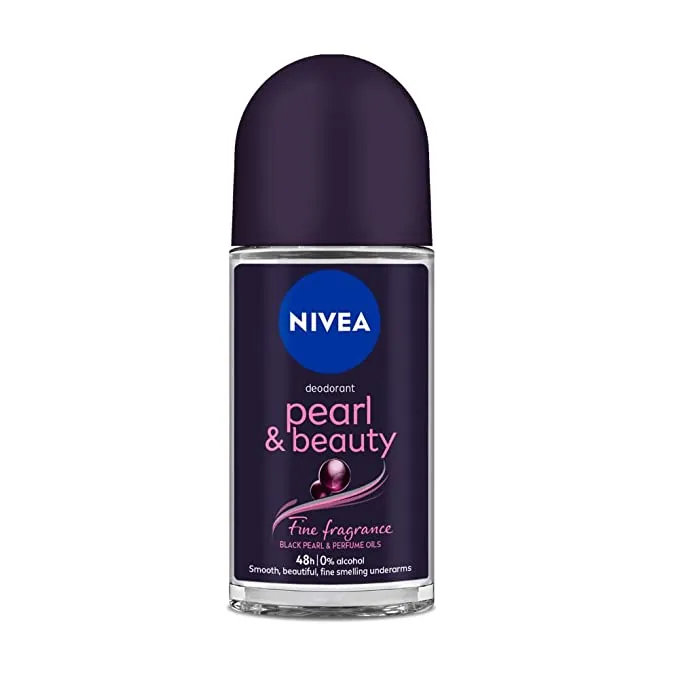 Nivea Deodorant Roll On, Pearl & Beauty For Women 50ml