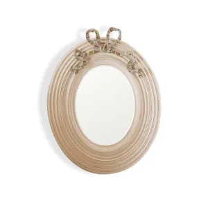Notte Fatata Bow Accent Oval Mirror