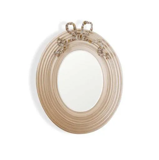 Notte Fatata Bow Accent Oval Mirror