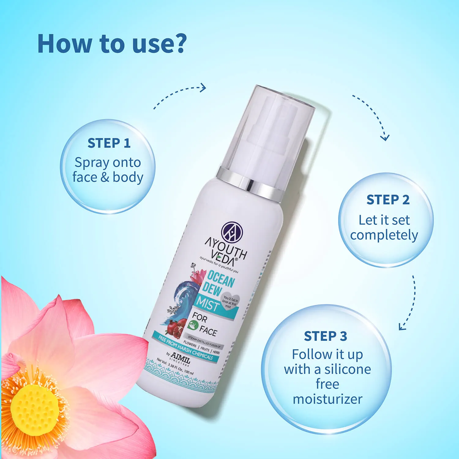 Ocean Dew Mist to keep your skin hydrated all day 100ml