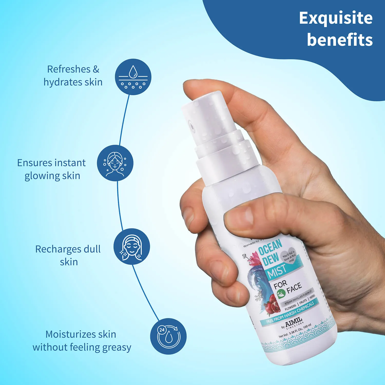 Ocean Dew Mist to keep your skin hydrated all day 100ml