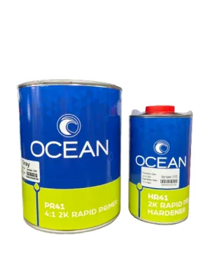 Ocean PR41 High Build Rapid 2K Primer Gray 4:1- Gallon Primer w/ Qt Hardener
