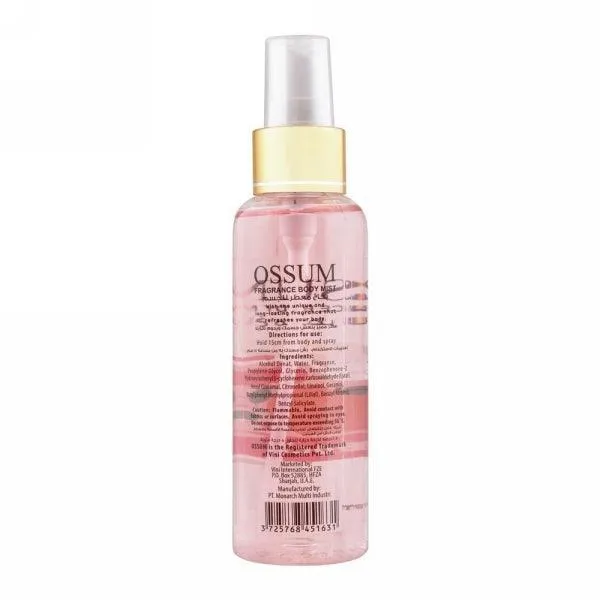 OSSUM FRAGRANCE BODY MIST PEACH 120ML