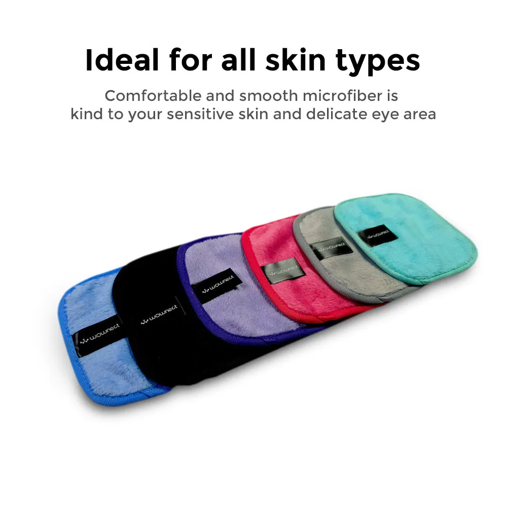 Pack Of 4 - Makeup Remover Cloth Soft Microfiber Reusable Facial Cleansing Towel-  Black