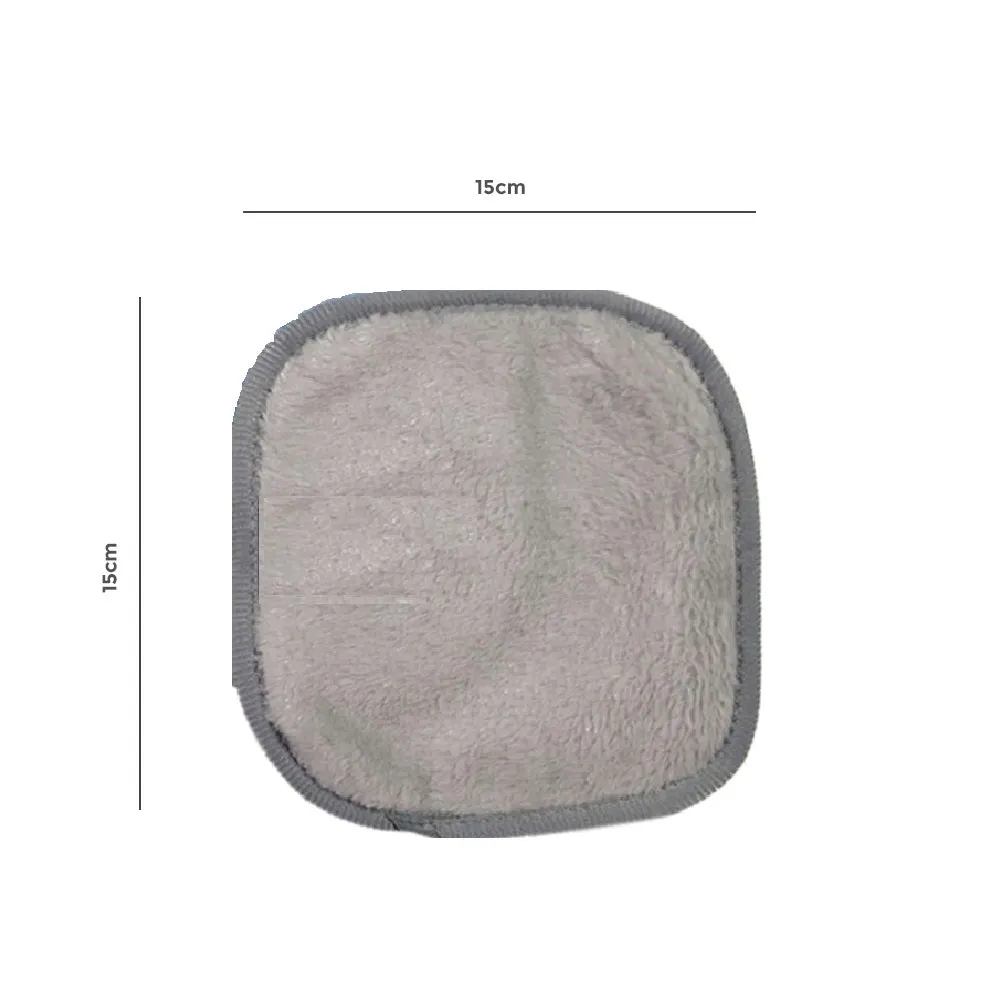 Pack Of 4 - Makeup Remover Cloth Soft Microfiber Reusable Facial Cleansing Towel-  Black