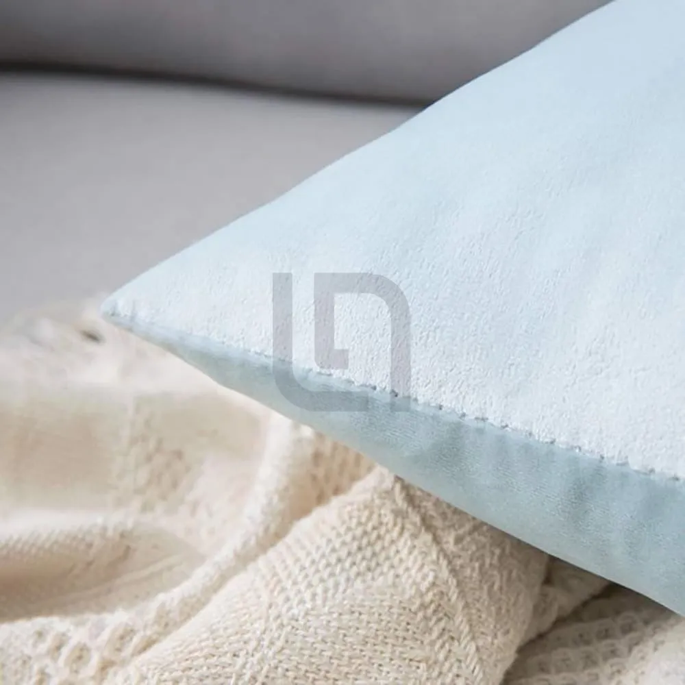 Pack of 5 Premium Velvet Cushion Covers - Sky Blue