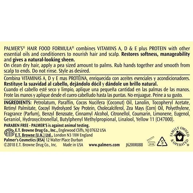 Palmer 's Hair Food Formula Palmer - 150g
