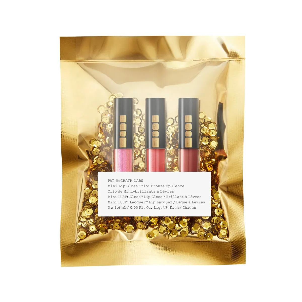 Pat McGrath Labs Mini Lip Gloss Trio Bronze Opulence