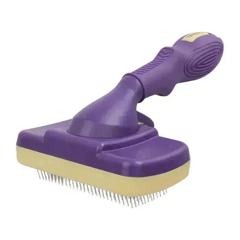 Pet Automatic Hair Removal Comb for Cats, One-Button Knot Removal Comb