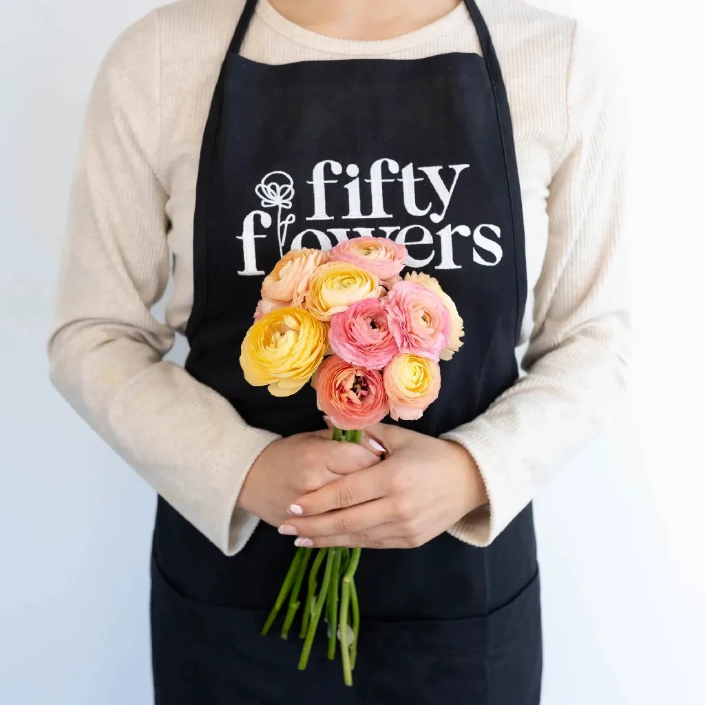 Pink Peach Ranunculus Flowers
