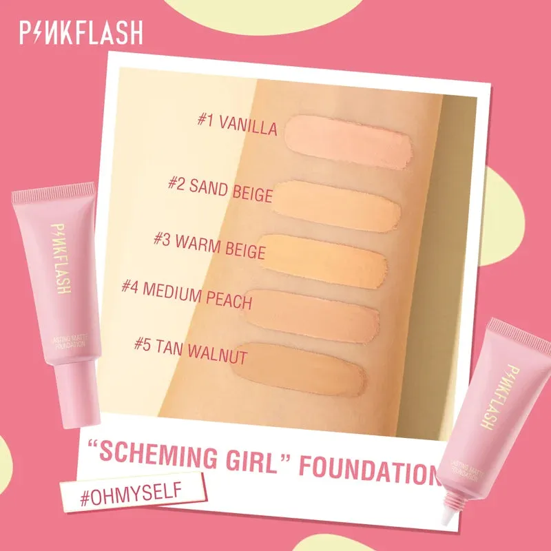 PINKFLASH Oil Control Matte Base Natural Make Up Look Foundation