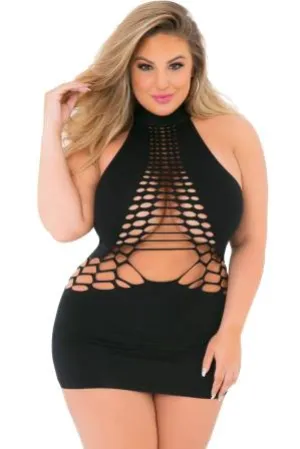 PL25094X Exotic Dancewear Lingerie Womanizer Seamless Dress