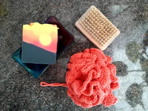Plastic free shower puff crochet pattern