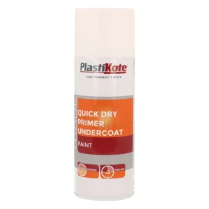 PlastiKote Trade Quick Dry Primer Spray White - 400ml